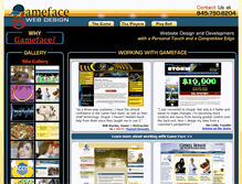 Tablet Screenshot of gamefacewebdesign.com